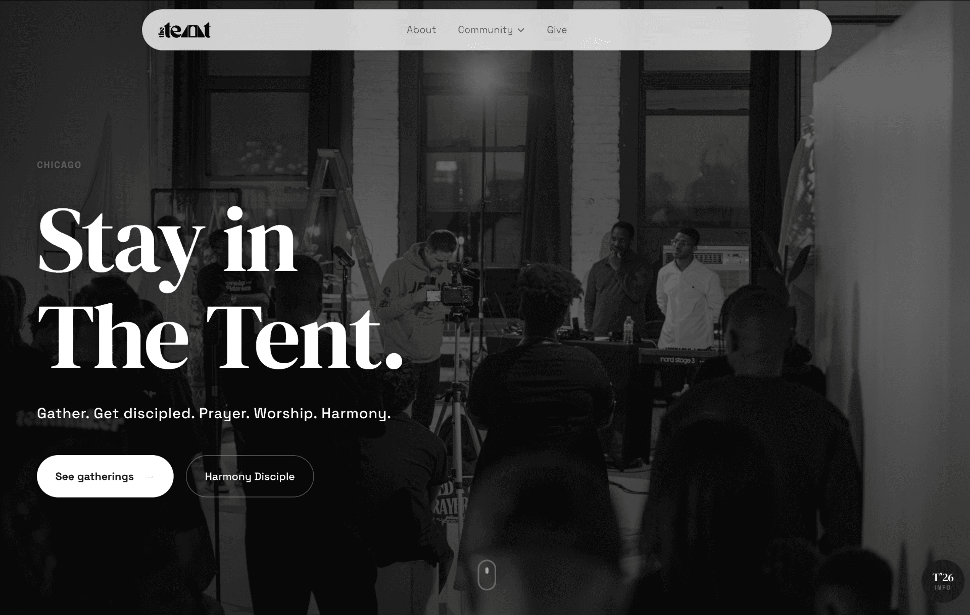 The Tent website