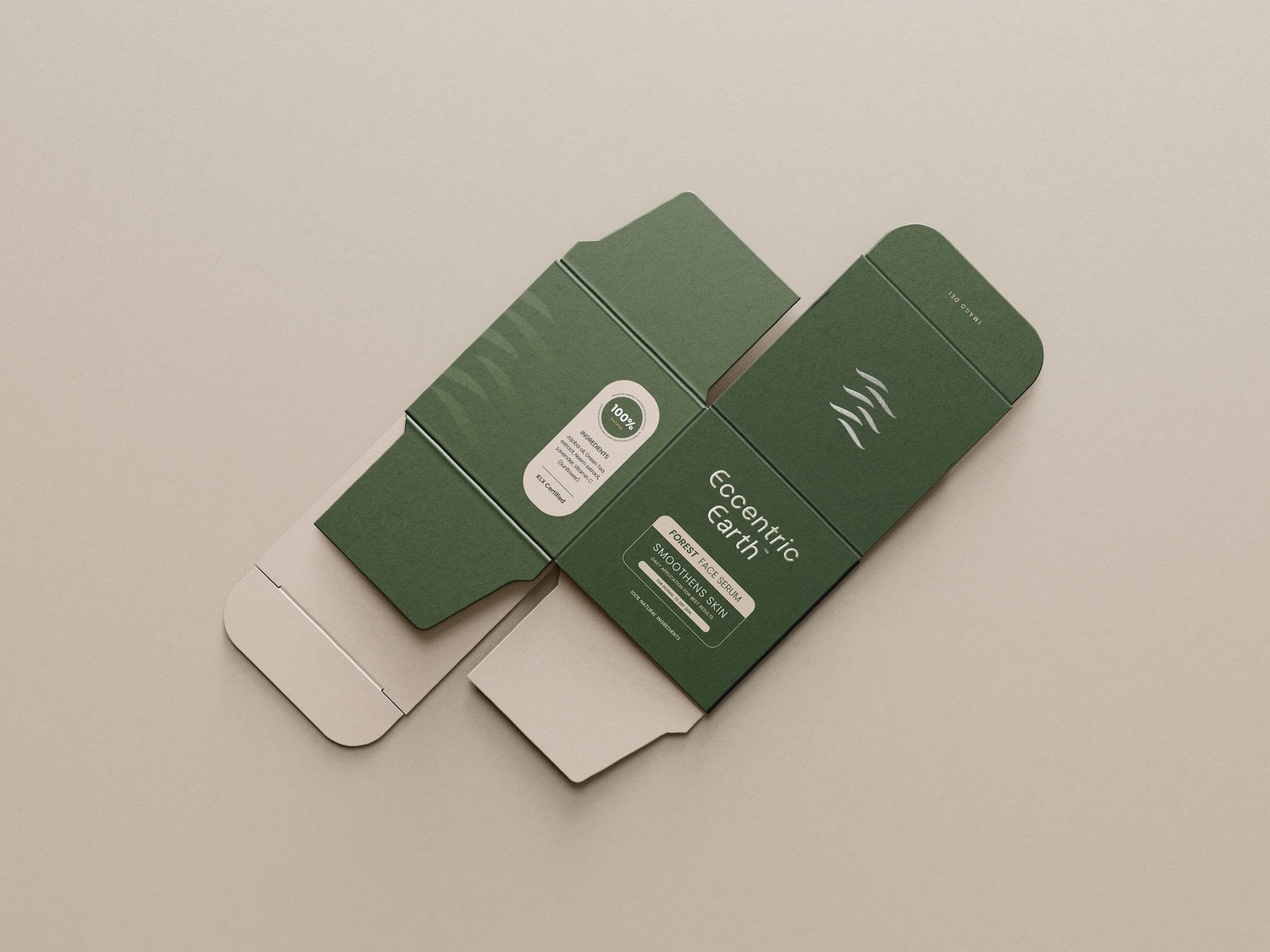 Forest Green Eccentric Earth packaging