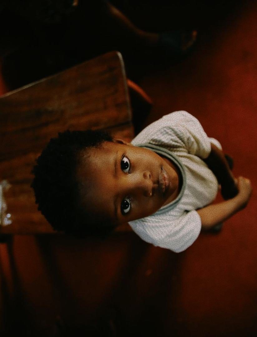 Child looking up