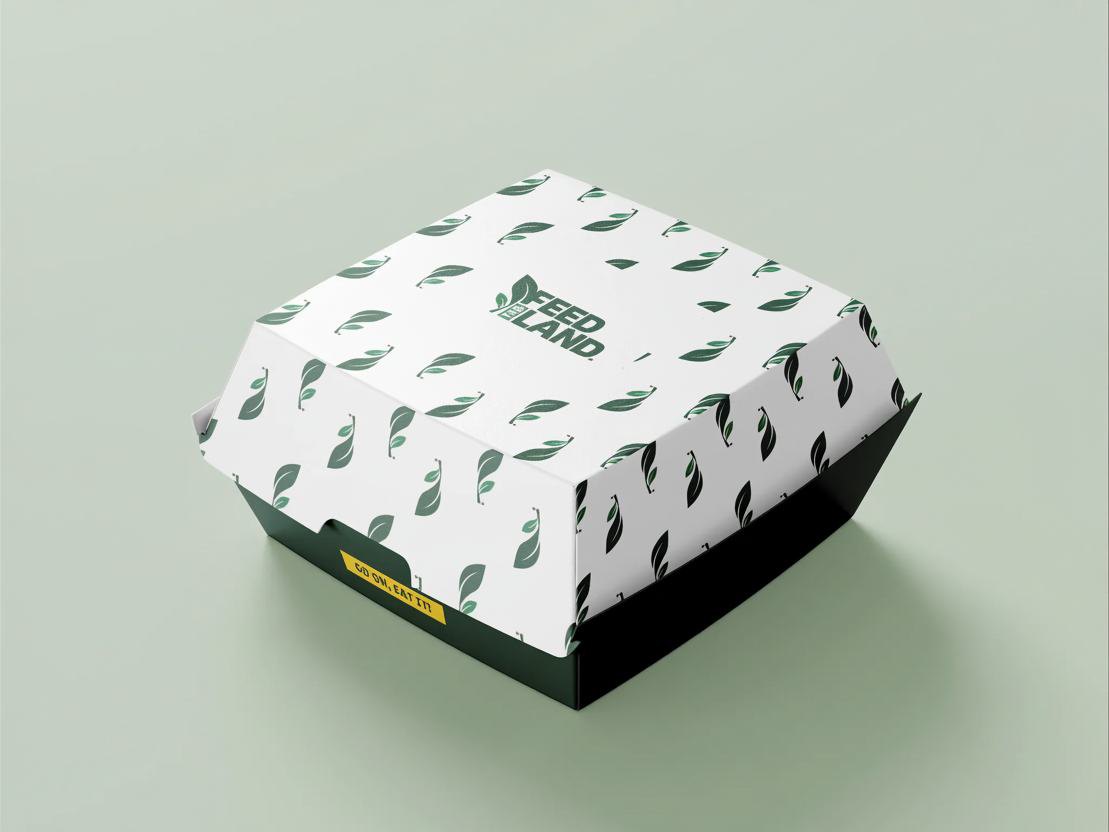Leaf-pattern food box
