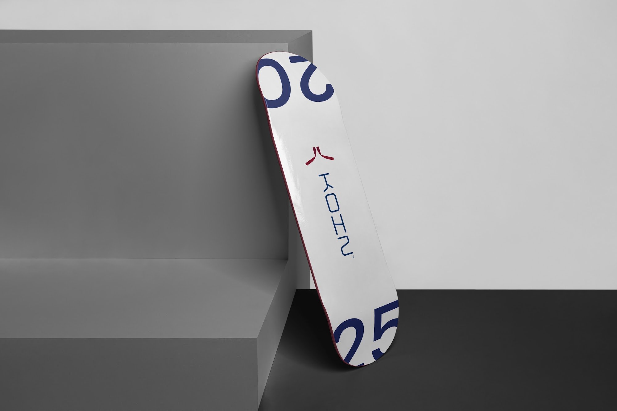Koin skateboard with rotated logo