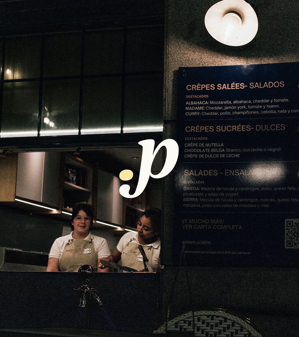 Perfecti logomark over a dark restaurant interior