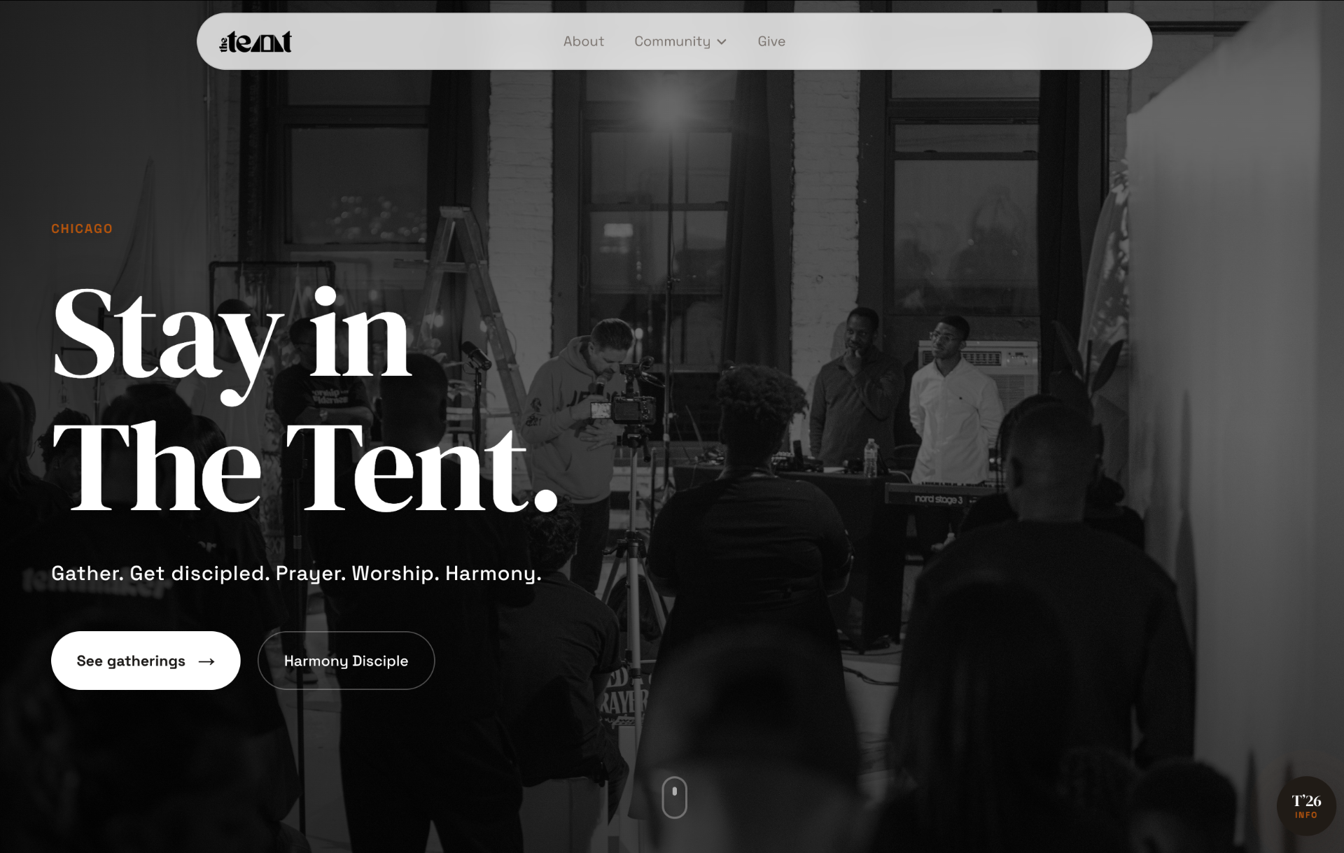 The Tent website